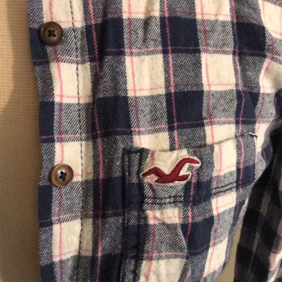 Hollister American eagle chaps ladies flannel shirt group of three size small S - Picture 8 of 12